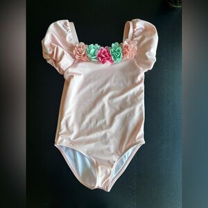 Janie and Jack Pink Floral Bathing Suit